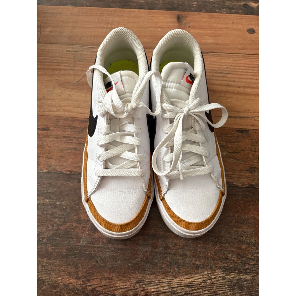 Nike Court Legacy Next Nature Womens Shoes White Black Ochre DH3161-100 Size 6 - Picture 3 of 11